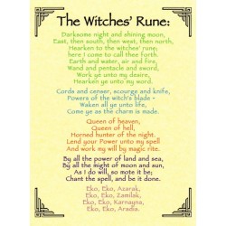 The Witches Rune Pagan Poster